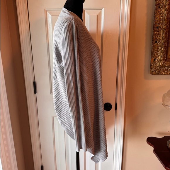 Athleta Light Gray Wool blend Solstice Wrap Cardigan - Picture 3 of 12